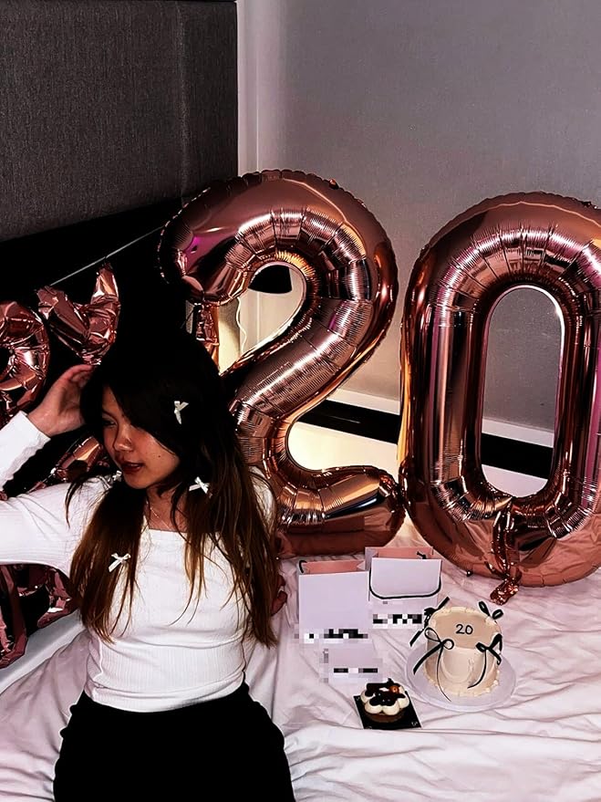 Dark Brown Helium Number Balloon 40 Inch, Giant Foil Coffee Brown Number 0 Birthday Balloons, Large Numbers 10 20 30 40 50 60 70 80 90 100 2025, Party Celebration Supplies Decorations