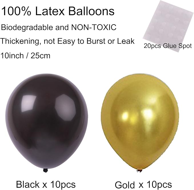 ZERODECO Graduation Decorations, Black and Gold We Are So Proud Of You Banner Paper Pompom Fan Hanging Swirls Graduation Confetti Paper Garland Party Balloons for Grad Party Decoration Supplies