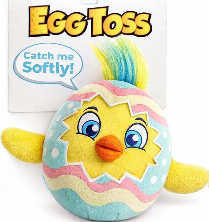 Move2Play, Easter Egg Toss Kids Game | Easter Basket Stuffer & Gift for Kids Ages 3-8+ | Hilarious Indoor/Outdoor Game | Fun Easter Toy for Toddlers, Boys & Girls