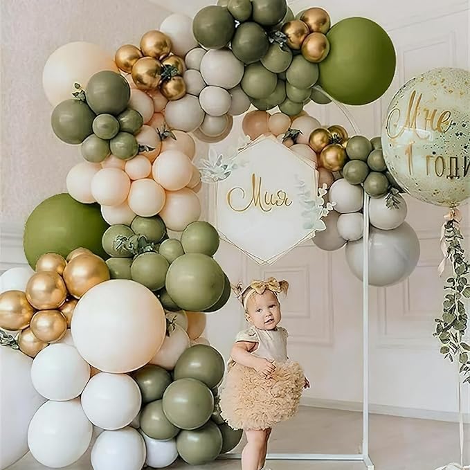 PartyWoo Sage Green Balloons 50 pcs 12 Inch Matte Sage Olive Green Boho Neutral Eucalyptus Latex Helium Balloons for Wedding Baby Shower Gender Reveal Birthday Graduation Party Decorations Green-F11