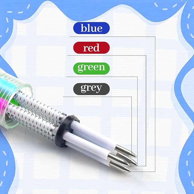 CZWZ 100Pcs Mini Multicolor Pens in One 4-in-1 Cute Pens Bulk for Kids, Ballpoint Pen for Birthdays and Children's Parties, Fun Gifts Assorted Ink Kawaii Pen