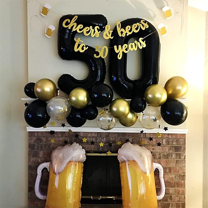 40 Inch Balloon Number 7 Black, Large Foil Number Balloons Set 0-9, Digital 7 Helium Balloons for Girls Boys Men Women 7th 17th 70th Birthday Anniversary Graduation New Year's Eve Party Decoration