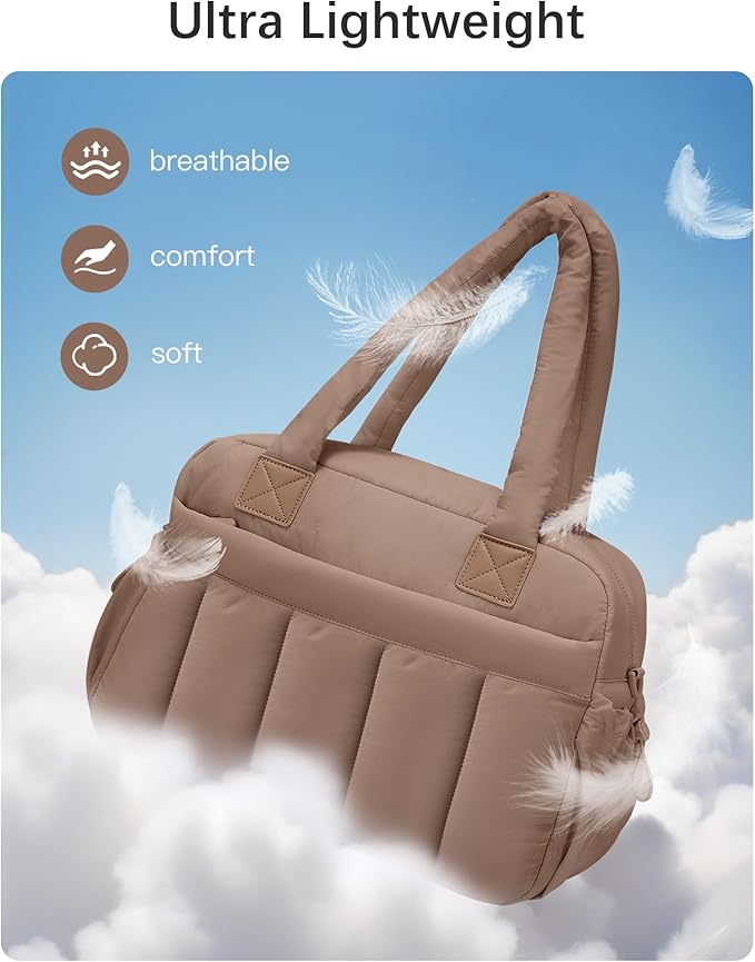 oscaurt Gym Bag for Women Lightweight Duffle Bag for Travel with Toiletry Pouch Water Resistant Carry On Weekender Overnight Duffel