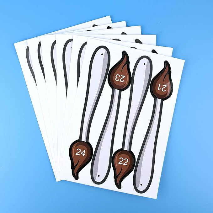 FEPITO Pin The Tail on The Cow Birthday Party Game with 24 Pcs Tails for Decorations, Kids Birthday Party Decorations