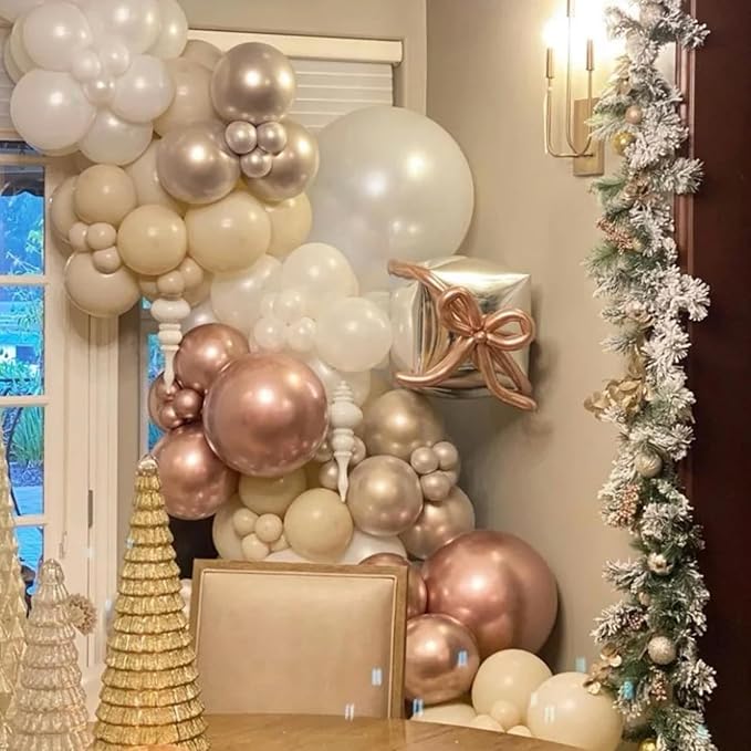 Metallic Rose Gold Balloons, 66pack 12inch Chrome Rose Gold Latex Party Balloons for Birthday Baby Shower Valentine's Day Graduation Wedding Gender Reveal Anniversary Party Decorations