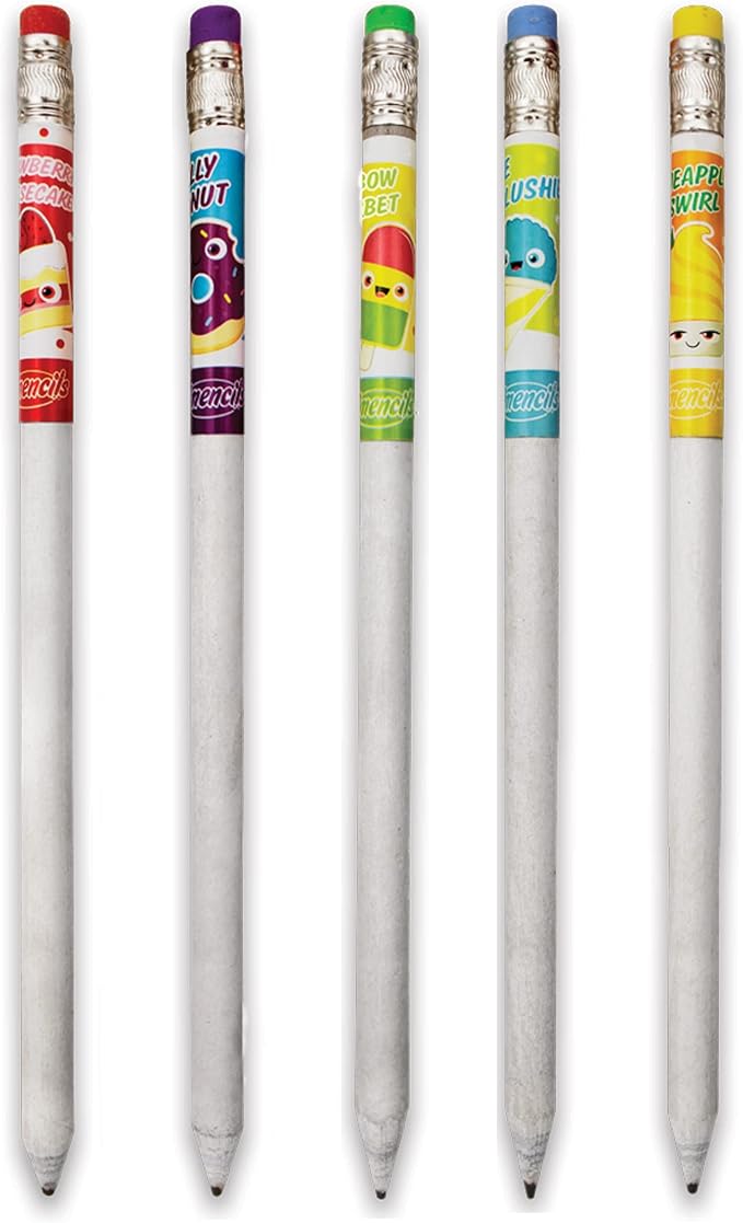 Graphite Smencils - HB #2 Scented Pencils, 5 Count by Scentco