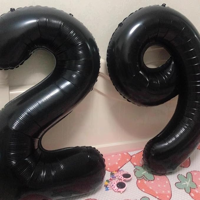 40 Inch Black Number 90 Digital Balloon,Jumbo Mylar Foil Helium Balloon for 90 Balloons for Birthday Party,Wedding Anniversary Party Decorations