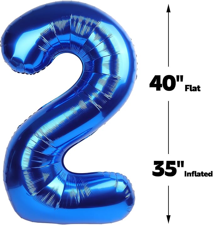 Giant Navy Blue 22 Balloon Number 40 Inch, 22 Number Balloons Birthday Supplies, 22 Year Old Birthday Party Celebration, 22 Balloons Graduations Anniversary Decorations