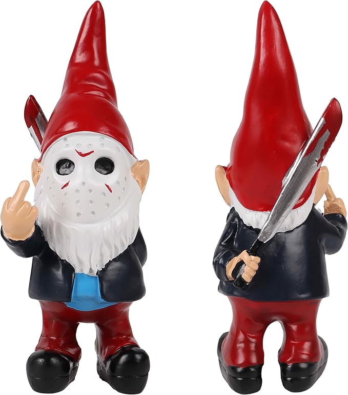 Gnomes Middle Finger Gifts Horror Decor Gnomes Boo Basket Stuffers