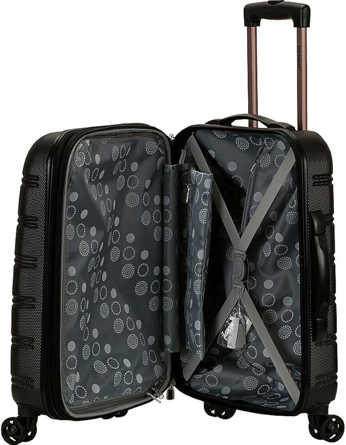 Rockland Melbourne Hardside Expandable Spinner Wheel Luggage, Carry-On 20", Lime