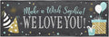 Let's Make Memories Personalized Happy Birthday Banner for Kids - Custom Birthday Party Decorations - Indoor/Outdoor Vinyl - Any Text - Chalkboard Celebration - 10ft