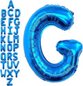 40 Inch Blue Letter G Balloons, DIY Phrase Foil Alphabet Letter G Balloons DIY Word G Banner for Birthday Anniversary Celebration Graduation Party Supplies Decoration