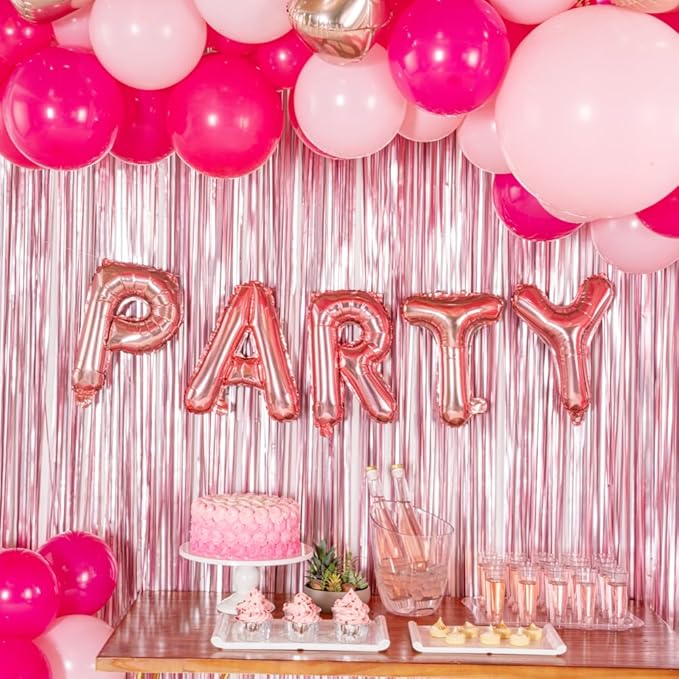 Restaurantware-Balloonify 16 Inch Letter Balloon, 1 Alphabet Party Balloon - Letter A, Self-Sealing, Rose Gold Foil Mylar Finish, Hanging Loop, Decoration For Birthday, Wedding, Or Graduation