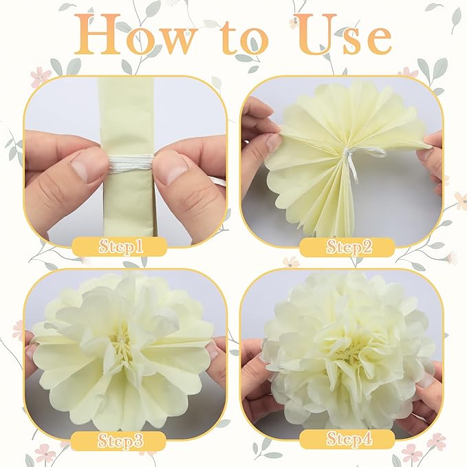 XIANNVXI Pink Tissue Paper Pom Pom Garlands Artificial Flowers Hanging Decorations 8.2ft Hanging Flowers Garland for Wedding Birthday Bridal Shower Party Spring Decorations 2PCS（Lotus Root Pink）