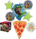 Anagram TMNT Birthday Party Supplies Pizza Foil Balloon Bouquet Decorations, BQ_4187
