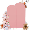Arch Covers,Arch Backdrop Stand Fitted Cover for Wedding Birthday Party Ceremony Banquet Decoration(7.2FT&6FT,Light Pink,Cover Only)