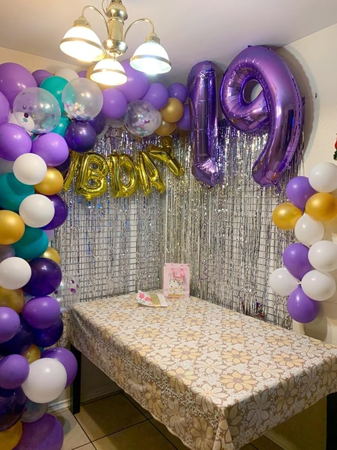 Number Balloons 1, 40 Inch One Balloons for 1st Birthday Girl Boy 1 11 21 Party Decorations Baby Shower Photo Shoot, Purple 1 Balloon