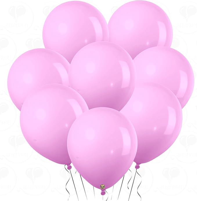 AFTERLOON® Biodegradable Balloons 24 pcs Pastel Lilac 12 Inch, Matte Color Thickened Extra Strong Latex Helium Float, Colorful Bulk Color ballon baloon Globos Para Decoration De Fiestas Kids