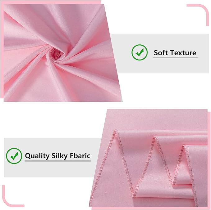Pink Backdrop Curtain for Parties Rod Pocket Pink Curtains Photography Backdrop Drapes Privacy Fabric Decoration for Birthday Party Wedding Baby Shower Home Decor, 5ft x 7ft, 2 Panels