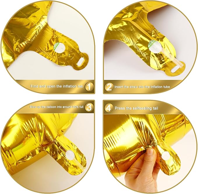 Large Gold 40 Inch Birthday Number 15 51 Balloon, 15th 51 Birthday Anniversary Celebration Decorations, Foil Mylar Helium Numbers 15 Balloons Girl Boy Party Supplies