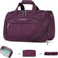 Hanke Underseat Carry On luggage Bags for Travel, Foldable Travel Bags for Women, Soft Lightweight Personal Item Travel Bag Small Carry On Bags for Airplanes, Travel Tote Bags for Women Men.（Purple）