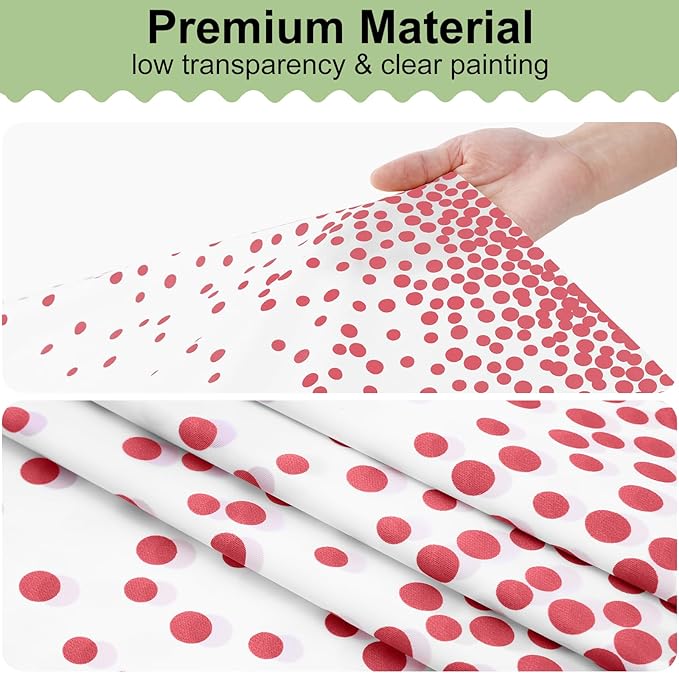 misaya 10 Packs Dot Disposable Table Cloth, 54 x 108 Inch Waterproof Plastic Tablecloth, Rectangle Pink Dots in White Table Covers for Easter, Picnic, Birthday, Party
