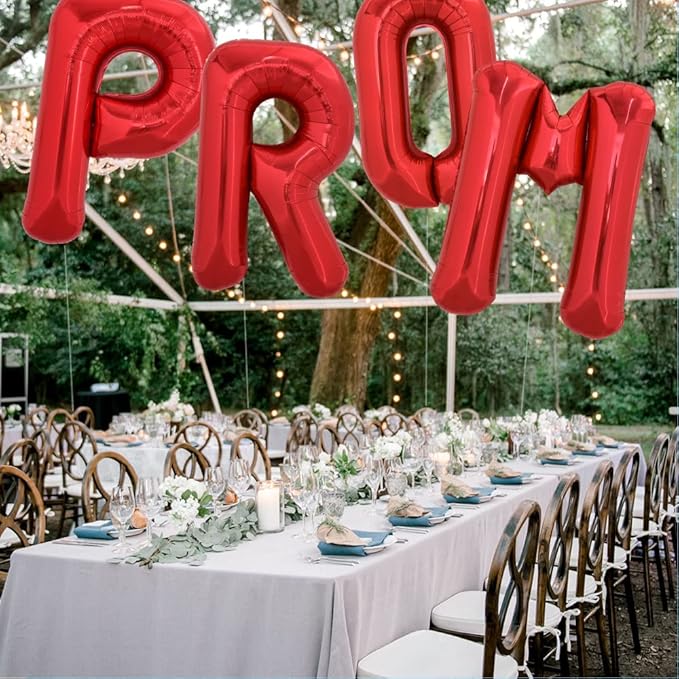 TONIFUL 40 Inch Large Bright Red Letter Balloons A-Z, Giant Jumbo Helium Foil Mylar Big Letter R Balloons for Birthday Party Anniversary Wedding Decorations