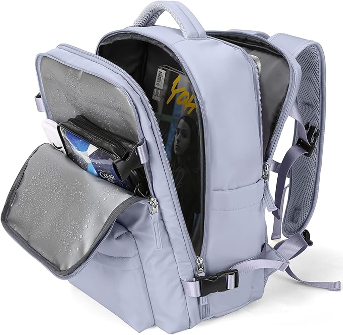 WONHOX Large Travel Backpack Carry on Flight Approved Laptop Work Business Backpack for Women Men Mochila de Viaje