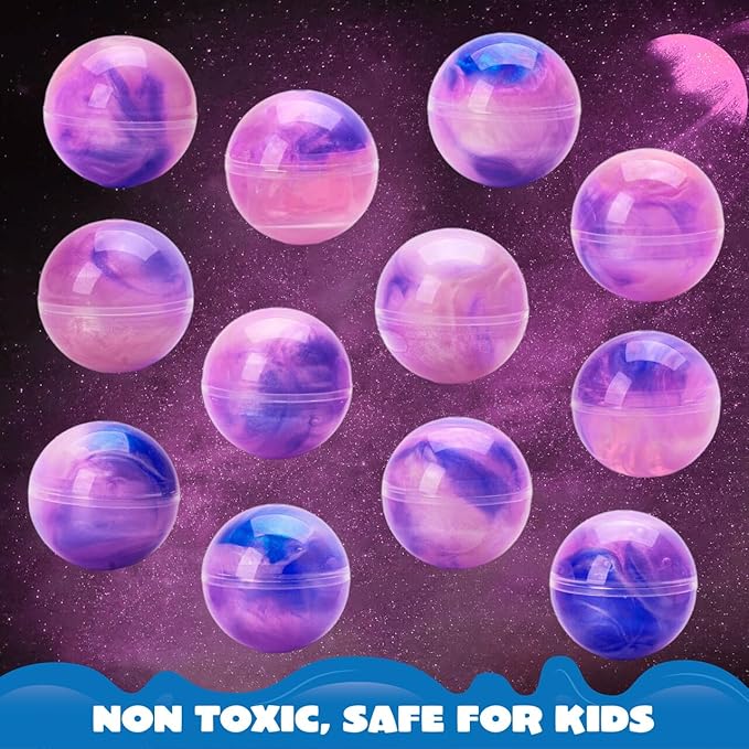 JOYIN Slime Party Favors, 24 Pack Galaxy Slime Ball - Stretchy, Non-Sticky, Mess-Free, Stress Relief, and Safe - Toys for Girls and Boys - Classroom Reward, Party Supplies