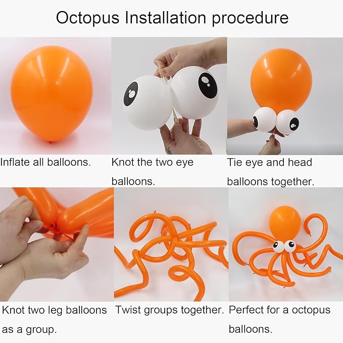 Ocean Themed Party Decorations 165pcs Blue Balloon Arch Garland Kit Bubble Balloons Marine Animals Fish Balloons for Nemo Dory Luca Birthday Under The Sea Decorations Shark Party