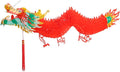Bememo 6.6 Feet 3D Chinese New Year Dragon Decorations Hanging Paper Dragons Garland Lunar New Year Chinese Spring Festival Lantern Festival Decorations