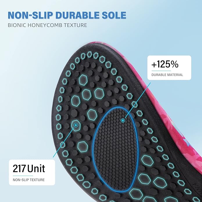 Water Shoes for Women Men Quick-Dry Aqua Socks Swim Beach Barefoot Yoga Exercise Wear Sport Accessories Pool Camping Must Haves Adult Youth Size