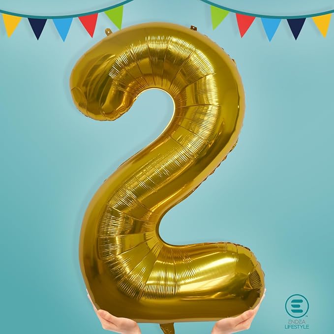 40 Inch Large Gold Number Celebration and Decoration Balloon for Birthday Parties, Graduations, Anniversaries, Weddings, Photo Shoots, Special Events - Helium Foil Mylar (Gold Number 0)
