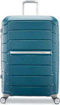 Samsonite Freeform Hardside Expandable with Double Spinner Wheels, Checked-Large 28-Inch, Dark Teal