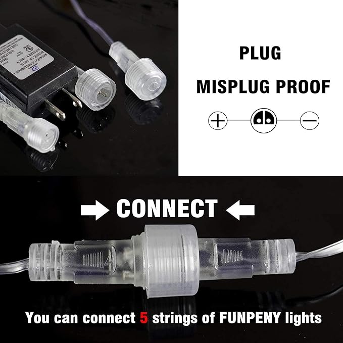 FUNPENY Meteor Shower Rain Lights, 864 LED Christmas Lights Icicle Snow Falling Christmas Lights Outdoor Raindrop Lights, 30cm 24 Tubes Xmas Tree Holiday Decoration (Blue)