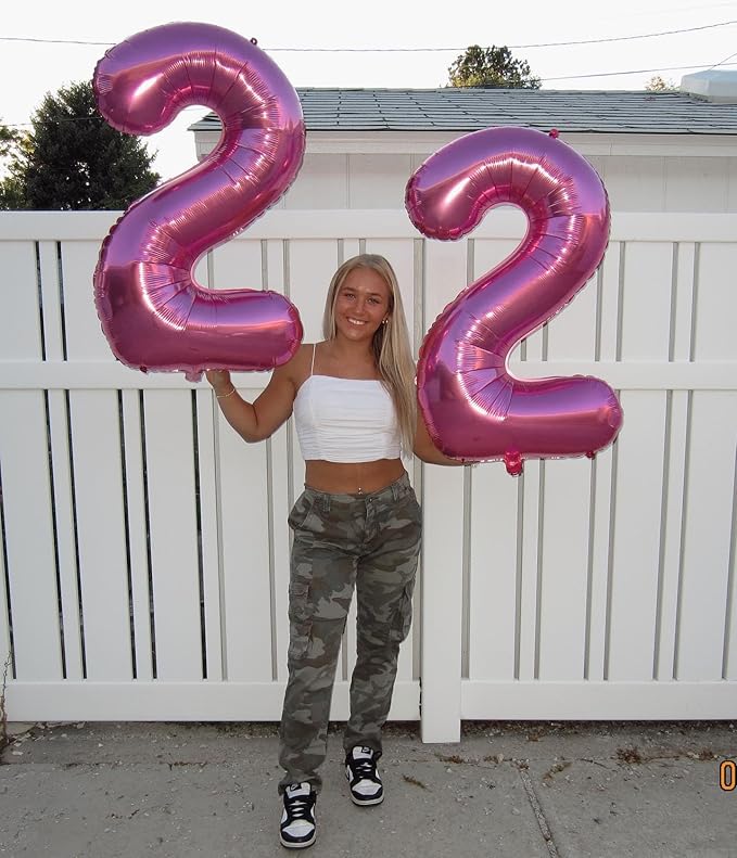 Pink Number 1 Balloon for First Birthday 40 Inch, 1st One Number Balloons Birthday Decorations for Girl Boy Toddler Baby