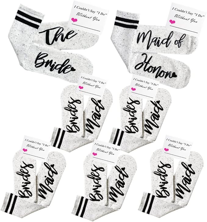 Bridesmaid Gifts For Women Wedding Gifts Proposal Set Bachelorette Party Favors Decorations Bride Socks…