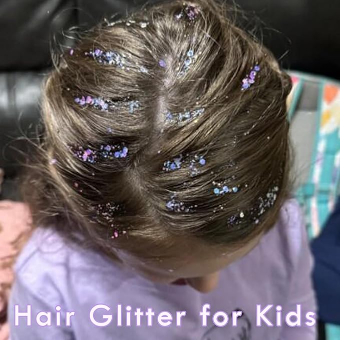Iridescent White Face Glitter,Color Changing Mermaid Body Hair Glitter Gel,Chunky Glitter Face Paint,Sparkling Sequin for Face Body,Halloween Festival Party Chameleon Glitter Makeup,50ml