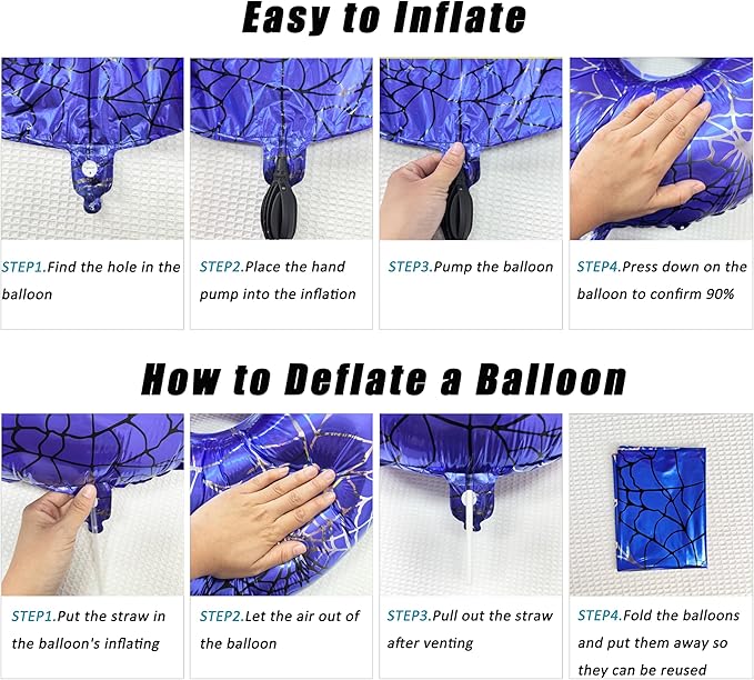 40 Inch Red and Blue Spider Theme Large Number 5 Balloon Giant Foil Birthday Balloons for Spider Theme Party Boy or Girl 5 th Birthday Wedding Anniversary Baby Shower Party Decorations