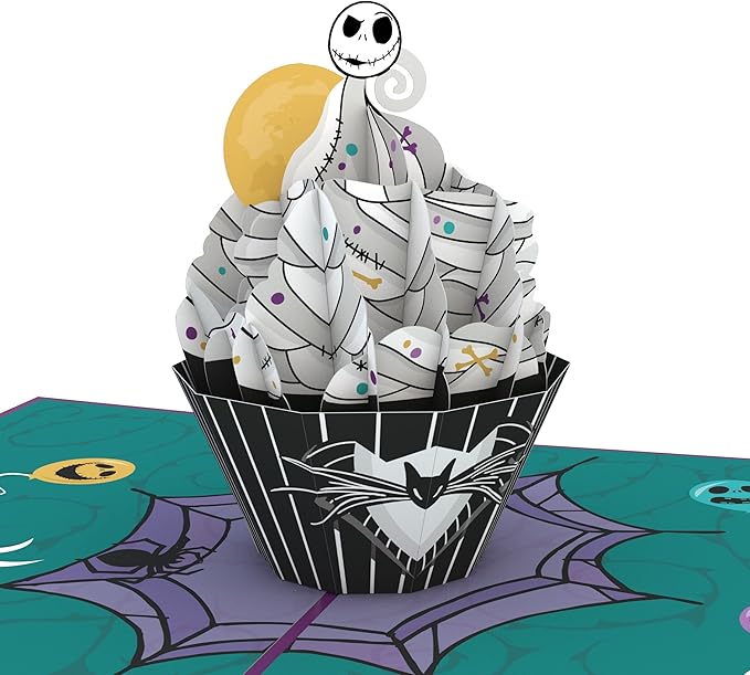 Lovepop Happy Birthday Pop-Up Card for Her and Him- 3D Disney Birthday Greeting Cards for Boys, Girls, Men, Women - Scream - 5" x 7" Jack Skellington Card - Blank Note Card & Envelope Included