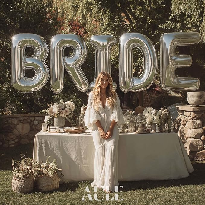 AULE 40 Inch Big Letter Balloon Silver D Large Foil Helium Alphabet Balloons A-Z for Birthday Anniversary Graduation New Year Party Decoration Supplies