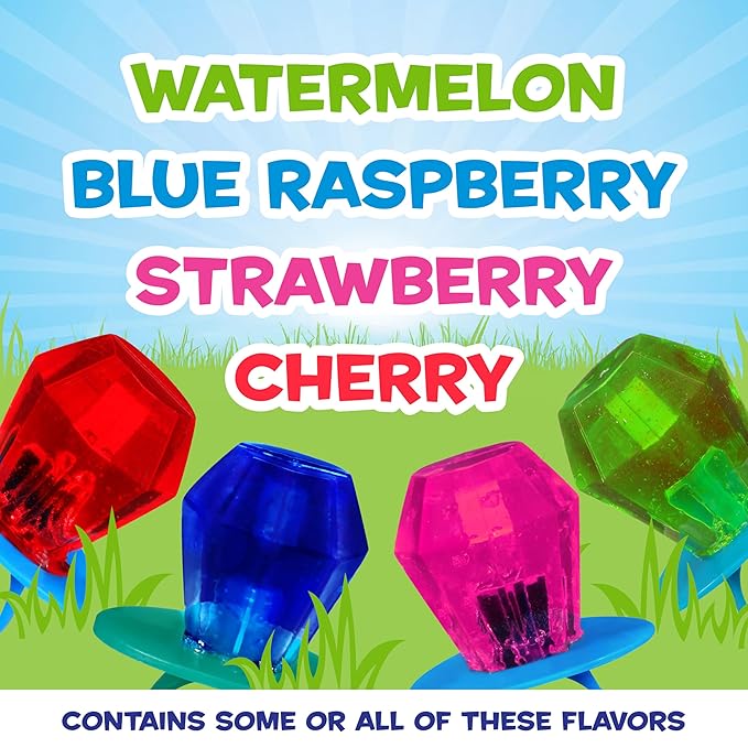 Ring Pop Candy, Easter Lollipops, 50 Ct Party Favors in Assorted Fruity Flavors - Full Size, Fun Hard Candy For Birthday Parties, Party Favors, Easter Basket Stuffers, Egg Fillers, Gifts for Kids
