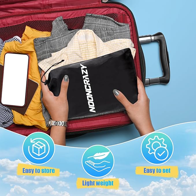 Airplane Foot Hammock, No Collapse Foot Rest for Plane Travel with Extended Adjustment Strap, Portable Desk Foot Hammock with Thickened Foam, Foot Sling Travel Essentials to Relax Your Feet