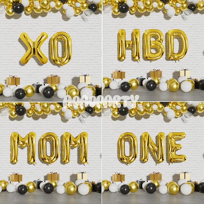 Letter Balloons 40Inch Large Giant big Foil Mylar Gold Balloons V for Birthday Party Decorations