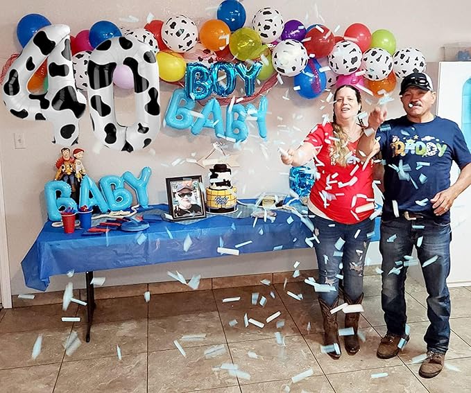 Cow Print 4 Balloon, Number Balloon 40 Inch Cow Birthday Party Decorations, Four Numbers for Party Favors Decor, Number 4 Balloon