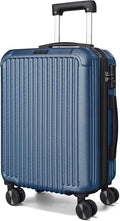 LIGHT FLIGHT Carry On Luggage 22x14x9 Airline Approved, Durable Hard Shell Carry On Suitcases with Wheels, Expandable Hardside Lightweight Travel Luggage with TSA Lock, Royal Blue