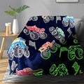 TEHALK Monster Truck Blanket for Boys/Girls/Kids/Toddler/Baby, Monster Truck Toys for Boys Age 3-12, Car Blanket for Birthday/Unique Gifts 50"x 60"