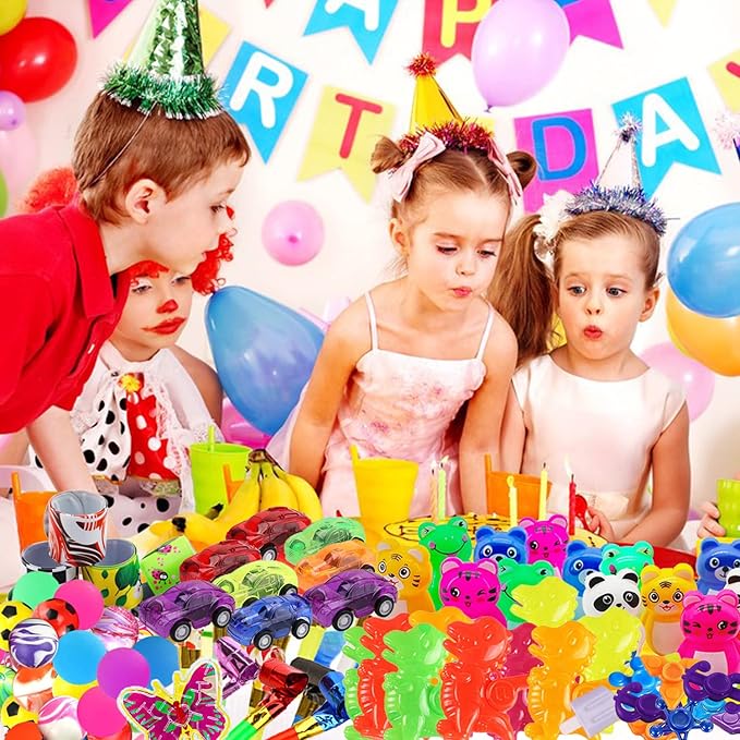 132 Pcs Party Favors Toys for Kids 4-8, Easter Egg Fillers, Assortment Treasure Box Toys for Classroom Prizes,Goodie Bags Stuffers, Pinata Fillers Bulks Small Toys Carnival Prizes
