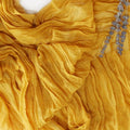 FEXIA Yellow Table Runner for Here Comes The Son Baby Shower Decor Summer Gold Cheesecloth Table Runner Baby Shower Decorations for Table Centerpiece Decorations Bridal Shower Wedding Party 10FT