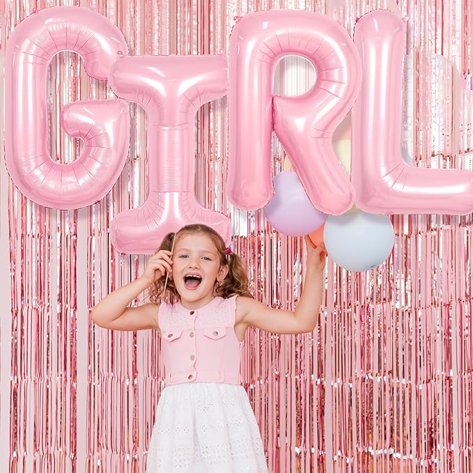 Pink Letter K Balloons,40 Inch K Letter Balloon Light Pink,A to Z Alphabet Polyester Film Helium Custom Letters Balloon for Birthday Anniversary Baby Shower Wedding Party Decorations
